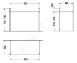 DURAVIT - Vero Kovový podstavec pro umyvadlo, chrom 0030671000