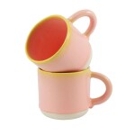 Studio Arhoj Porcelánový hrnek Pink Grapefruit 340 ml, růžová barva, porcelán