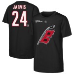 Outerstuff Dětské tričko Seth Jarvis Carolina Hurricanes NHL 2026 Stanley Cup Champions Name & Number Velikost: Dětské L (152 - 158)