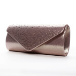 Krásné dámské psaníčko zdobené kamínky Elisee šampaň