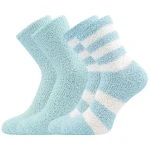 BOMA Ponožky dámské žinylkové SVĚTLANA 2pack SVĚTLE MODRÉ 35-41 118607