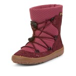 Dívčí zimní barefoot boty TEX TRACK WOOL Bordeaux+ G3160251-7 - 32