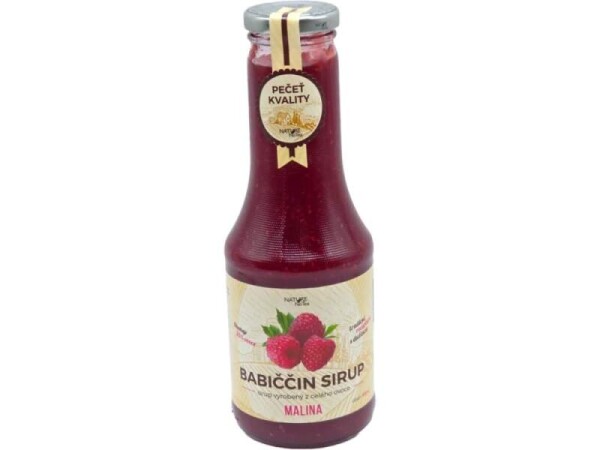 Babiččin sirup Malina 0,5l