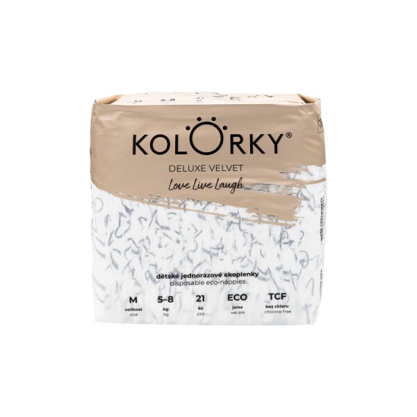 KOLORKY DELUXE VELVET Love Live Laugh, M 5-8 kg ( 21ks )