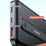USAMS US-CD173 PB64 černá / Powerbanka / 10000mAh / Bezdrátové nabíjení / PD 20W + QC3.0 (10KCD17301)