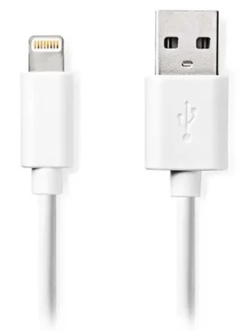 Nedis Lightning kabel 3 m bílá / Datový kabel / USB-A (M) - Lightning 8-pin (M) (CCGL39300WT30)