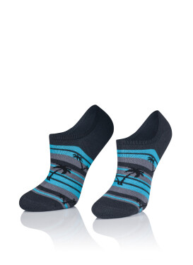 Dámské vzorované ponožky Intenso 1818 Cotton 35-40 grafit 38-40