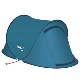 NILS Camp NC3743 modrý / Samorozkládací plážový stan / 120 x 220 x 95 cm (5907695555288)