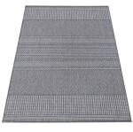 DumDekorace PATIO 12 , šedý venkovní koberec na terasu s decentním vzorem Šířka: 200 cm | Délka: 290 cm