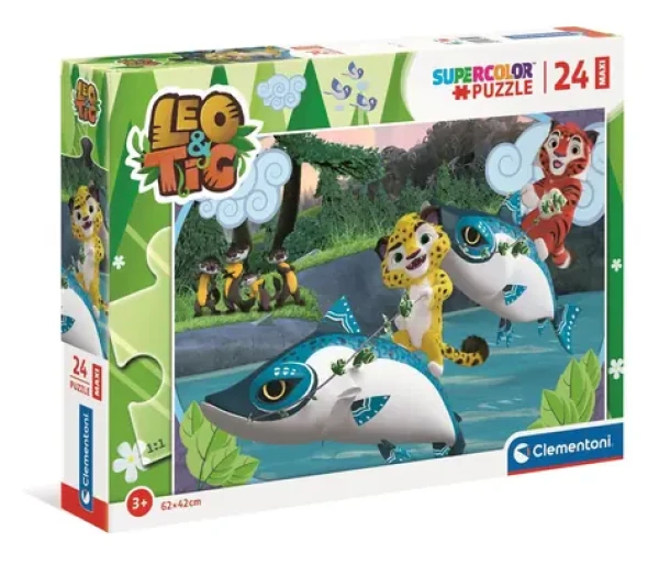 Clementoni PUZZLE Leo a Tig na vodě MAXI
