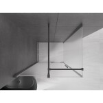 MEXEN/S - Velar sprchový kout, posuvné dveře 100 x 80 cm, dekor, grafit metal 871-100-080-31-95