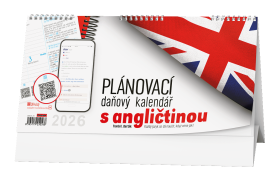 Stolní kalendář 2026 Baloušek - Plánovací daňový s angličtinou