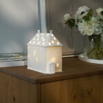 Räder Porcelánový svícen domeček Cottage White, bílá barva, porcelán