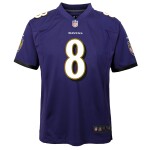 Nike Dětský dres Baltimore Ravens NFL Lamar Jackson #8 Game Youth Fialová (YOUTH)