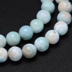 Přírodní larimar - 8 - 8,5 mm - 1 ks