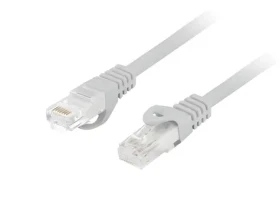 Lanberg CAT6 UTP šedá / Patch kabel / 5 m / RJ45-RJ45 / LSZH / Fluke Passed (PCU6-10CU-0500-S)
