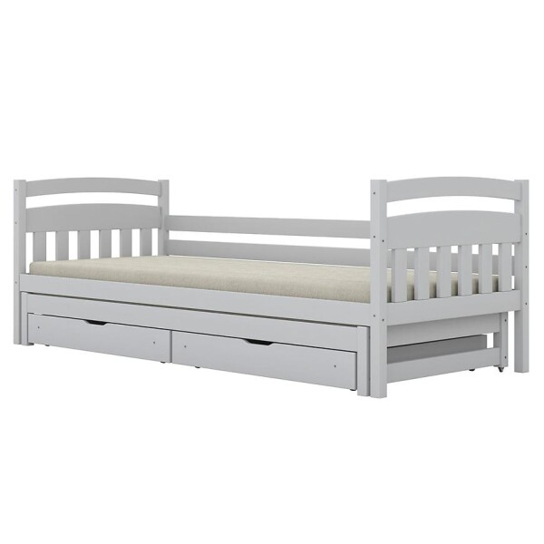 Postel Tosia přistýlka + zásuvky 80x180 bílá