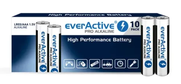 EverActive Pro Alkalické baterie AAA (LR03) 10ks (LR0310PAK)