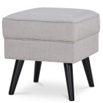 Taburet, krémová látka, nohy buk