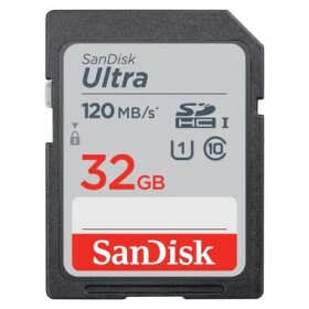 SanDisk Ultra SDHC 32GB / Class 10 / UHS-I U1 / 120MB/s / vhodné pro Full HD (SDSDUN4-032G-GN6IN)