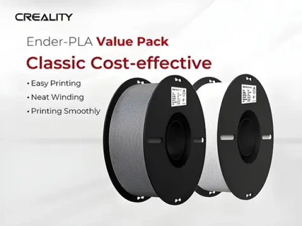 Creality Filament Ender-PLA bílá + šedá / struna pro 3D tiskárnu / PLA / 1.75mm / 2x1kg (3301010365)