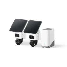 Anker eufy S4 bílá / HomeBase 3 + 2x IP kamera se solárním nabíjením / 360° / microSD / Wi-Fi / 4k (E81723W1)