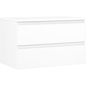 MEXEN/S - Orio koupelnová skříňka pod umyvadlo 80 cm s deskou, 2 zásuvky, bílá mat 91A10-08047-2-BFFC01