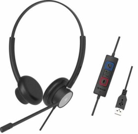 TELLUR Wired Headset Voice 320 černá / headset / Binaural / USB / 2.2 m (TLL411005)