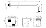 Rubineta - OLO+ULTRA-2F GRAFIT, podomítkový sprchový set včetně příslušenství OLBA625058