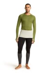 ICEBREAKER Mens Mer 200 ZoneKnit LS Crewe, Ashen/Sphagnum/Cb (vzorek) velikost: M