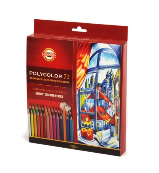 Koh-i-Noor Umělecké pastelky POLYCOLOR 72ks v krabičce 3837