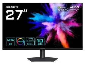 27" GIGABYTE GO27Q24A černá / QD-OLED / 2560x1440 / 16:9 / 240Hz / 0.03ms / 2x HDMI 2.1 + DP 1.4 / VESA (GO27Q24A)
