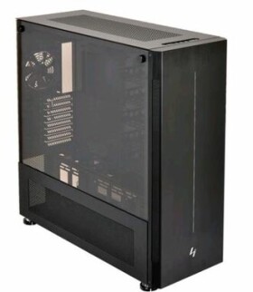 Lian Li PC-V3000WX TG černá / E-ATX / 2xUSB 3.0 + 1xUSB-C + HDMI / 4x 120mm / bez zdroje / průhledná bočnice (PC-V3000WX TG)