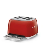 Smeg TSF03RDEU červená / Topinkovač / 2000 W / 4 sloty / 4 topinky / 6 stupňů opečení (TSF03RDEU)