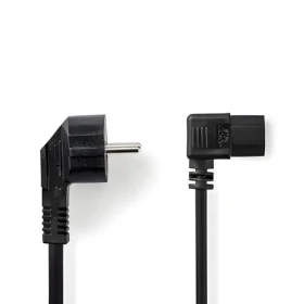 Nedis napájecí kabel černá / Napájecí kabel / Typ F - IEC-320-C13 / Úhlový / Poniklované / 3 m (CEGL10020BK30)