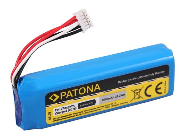 Baterie pro reproduktory JBL Charge 2+ 6000mAh Li-Pol 3,7V PATONA PT6512