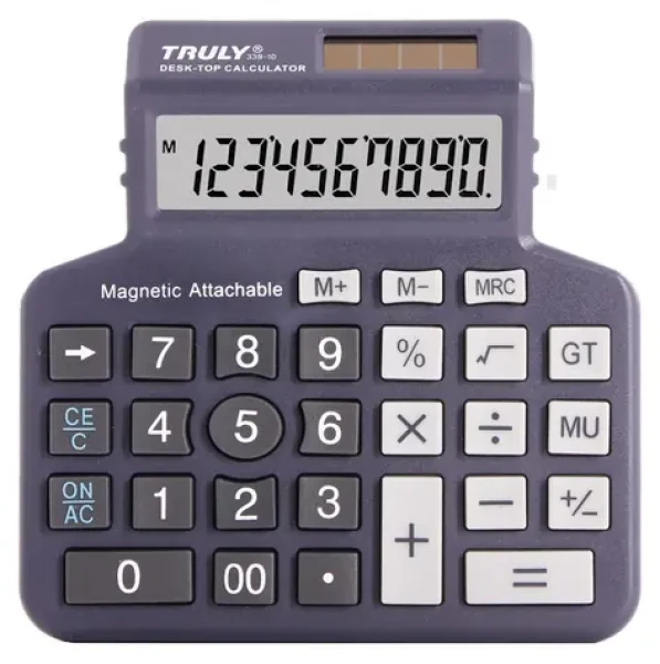 Truly 339-10 / Kalkulačka / desetimístná / duální napájení