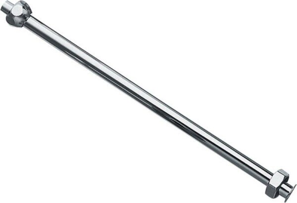 SILFRA - Trubička přímá pro urinál včetně matek, 1/2", průměr 12x300, chrom AT92151