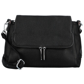 Stylová dámská koženková crossbody kabelka Kornelia, černá