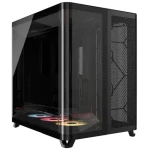 Corsair AIR 5400 RS-R ARGB černá / E-ATX / 3x USB-C / 3x 120mm / bez zdroje / průhledná bočnice (CC-9011318-WW)