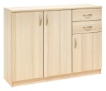 Nábytek Mikulík Komoda program sektor č.16 - hl. 34,5 cm ROZMĚR: (š x h x v): 110 x 34,5 x 80 cm