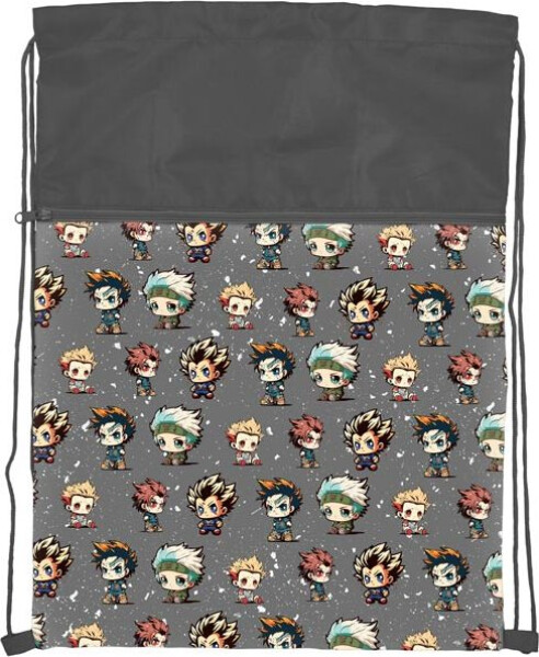Sáček na přezůvky Anime mascots 32x42,5cm