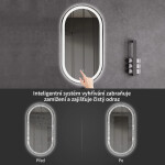 CERANO - Koupelnové LED zrcadlo Ayvo - 50x100 CER-8050BD79950