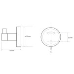 SAPHO - X-ROUND E háček, chrom XR205