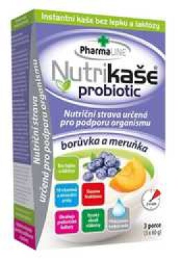 Mogador Nutrikaše probiotic meruňka + borůvka 180g (3x60g)