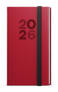 Týdenní diář 2026 Jakub Vigo kapesní červená