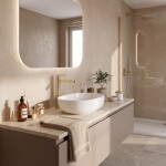 REA - Koupelnová baterie Grace Brush Gold High REA-B8939