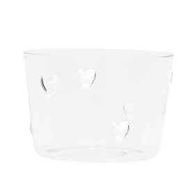 Bastion Collections Sklenice Hearts 200 ml, čirá barva, sklo