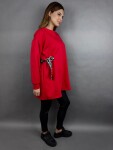 HOSH Mikinové šaty Nira Velikost: UNI, Barva: Červená