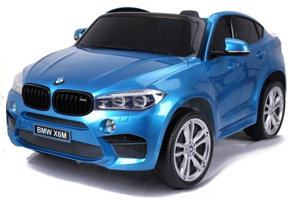 Mamido Elektrické autíčko BMW X6 M dvoumístné XXL lakované modré